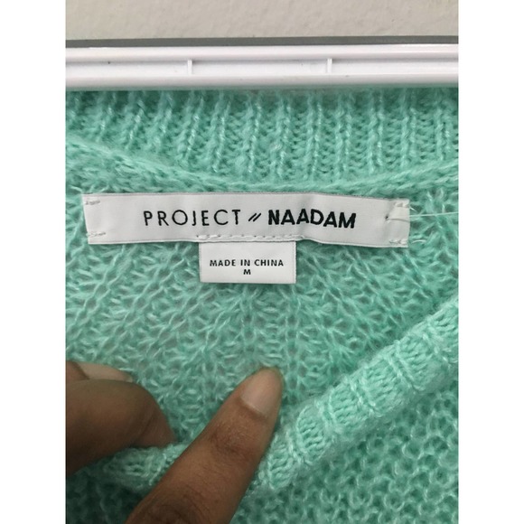 Project Naadam Open Knit Tied Sleeve Sweater M - Picture 6 of 12